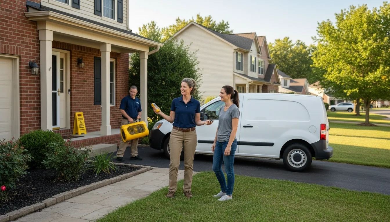 Residential water damage restoration in Mundelein, IL